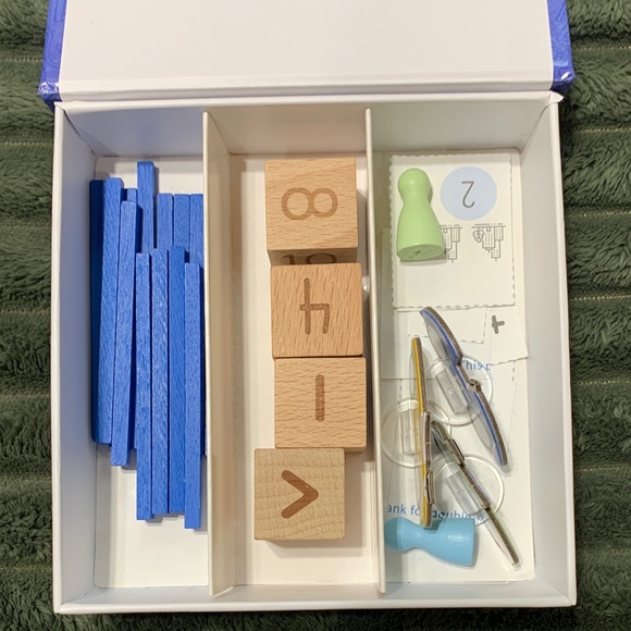 Educational Math Kit with Blocks and Tools - Picture 2 of 3